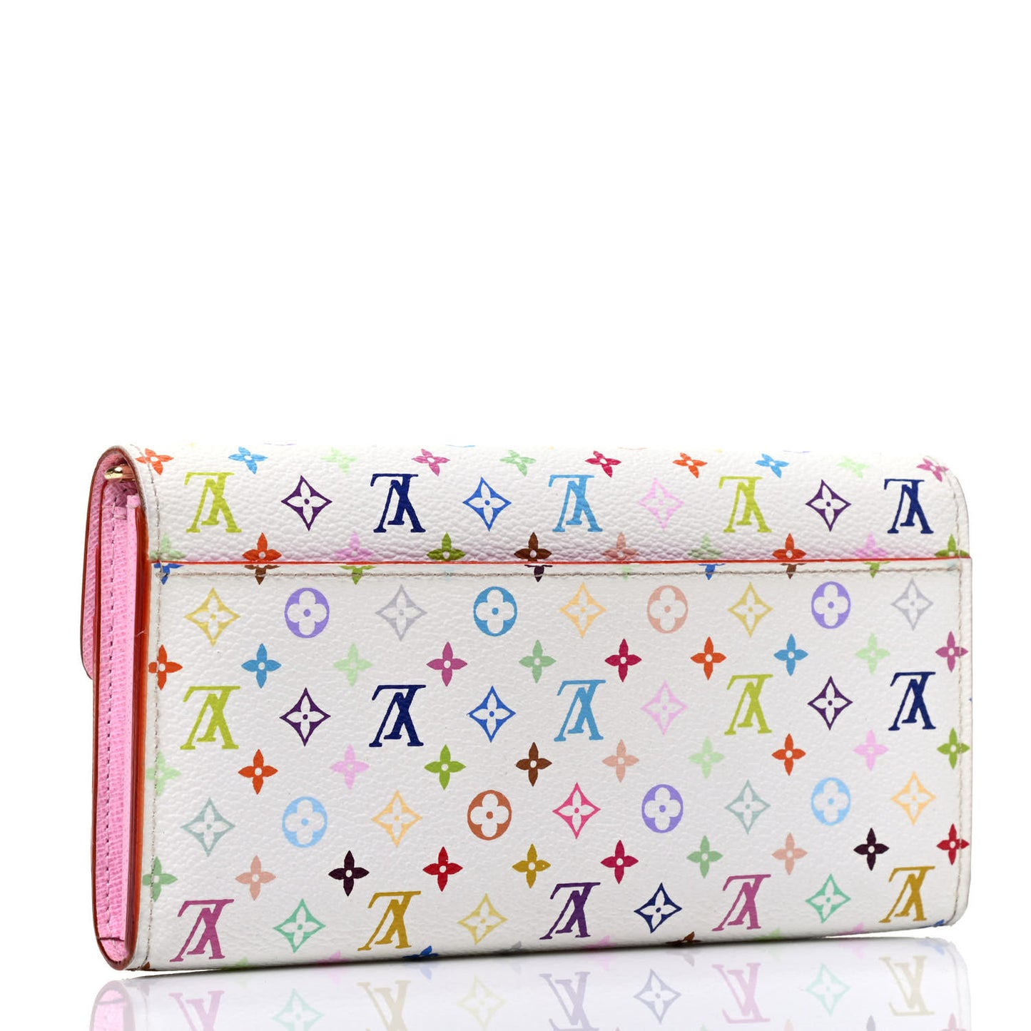 Monogram Multicolor Sarah Wallet NM White Litchi