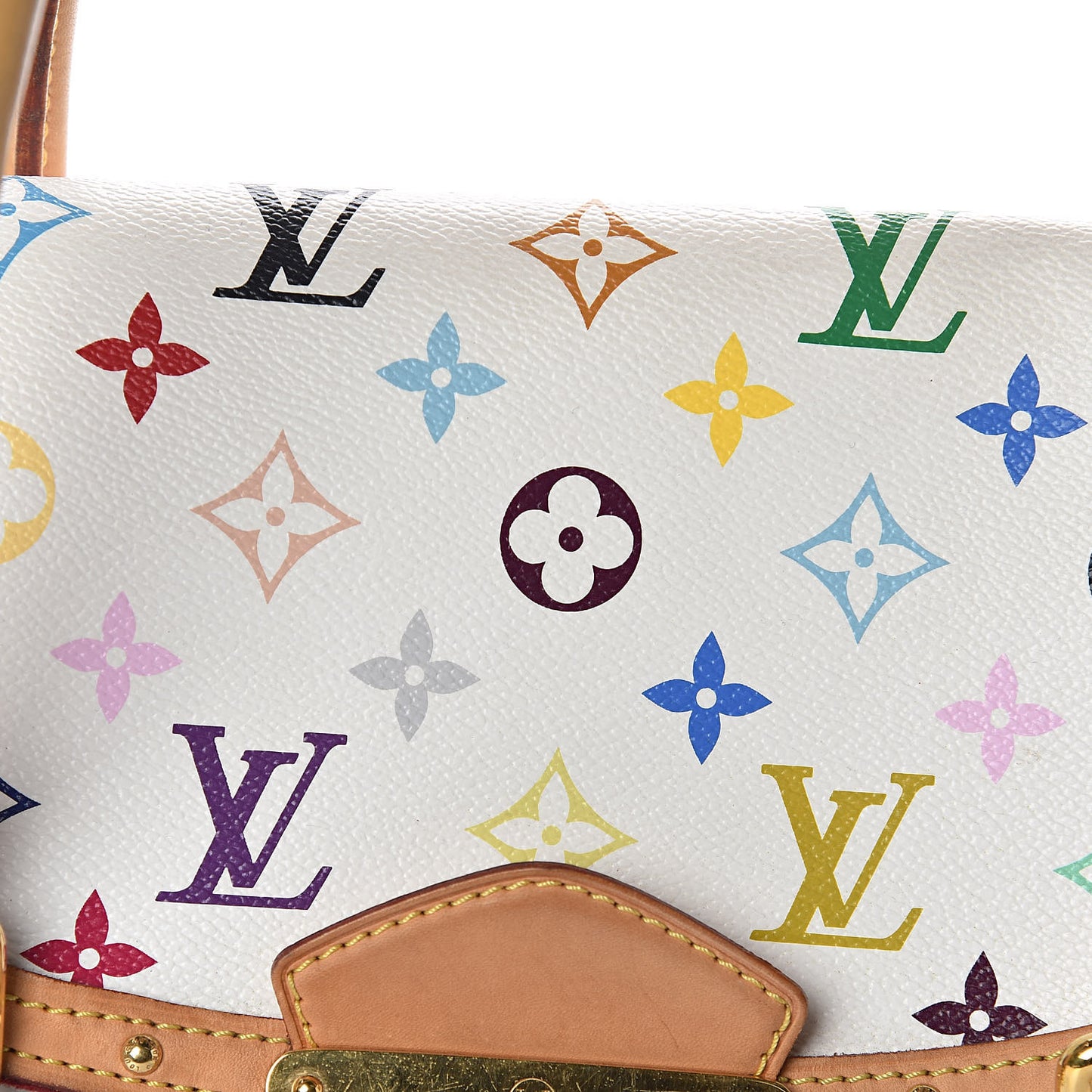 Monogram Multicolor Beverly GM White