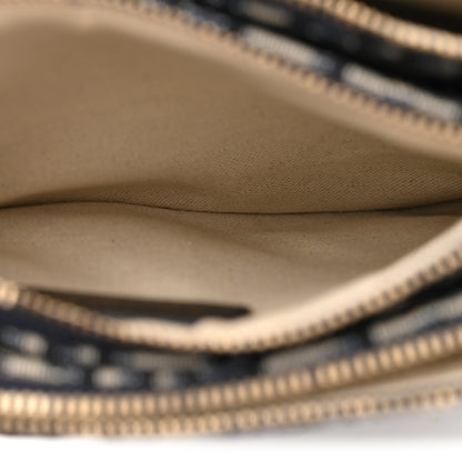Christian Dior Oblique Saddle Pouch With Strap Navy Blue 6 of 12
