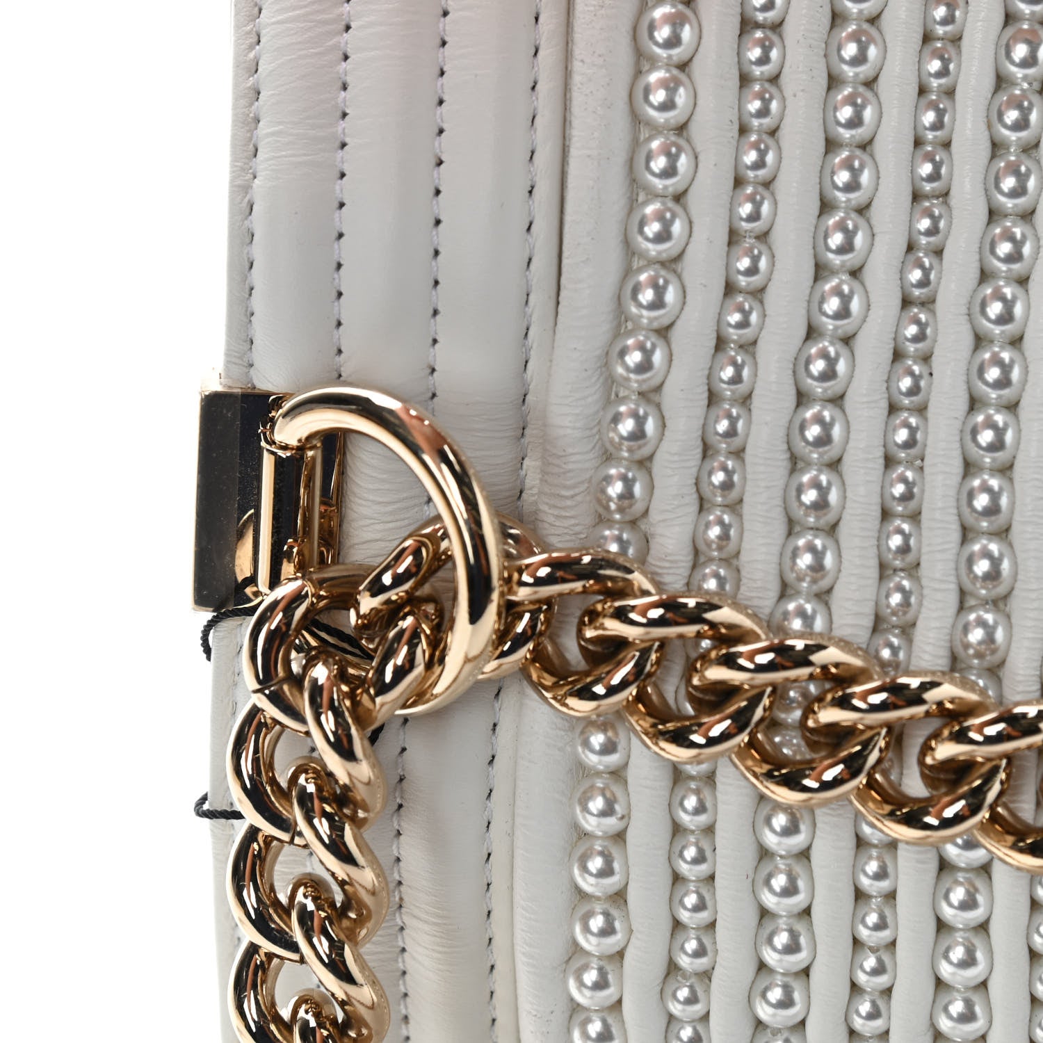 Chanel Calfskin Pearl Small Boy Flap White 7 of 10
