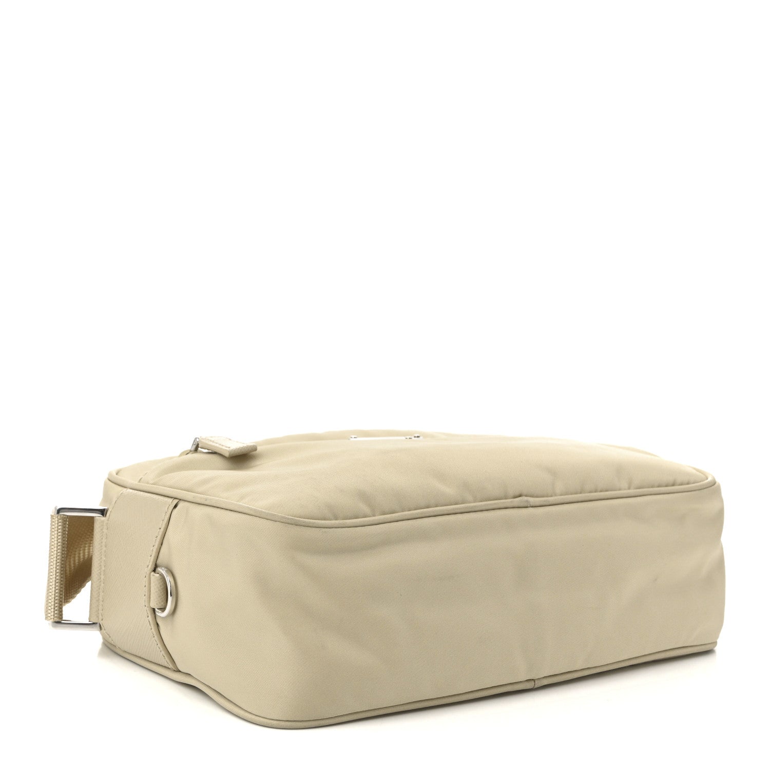Prada Re-Nylon Vela Saffiano Pocket Double Zip Shoulder Bag Deserto 4 of 10