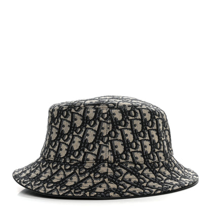 Christian Dior Oblique Jacquard Bucket Hat M Blue 5 of 8