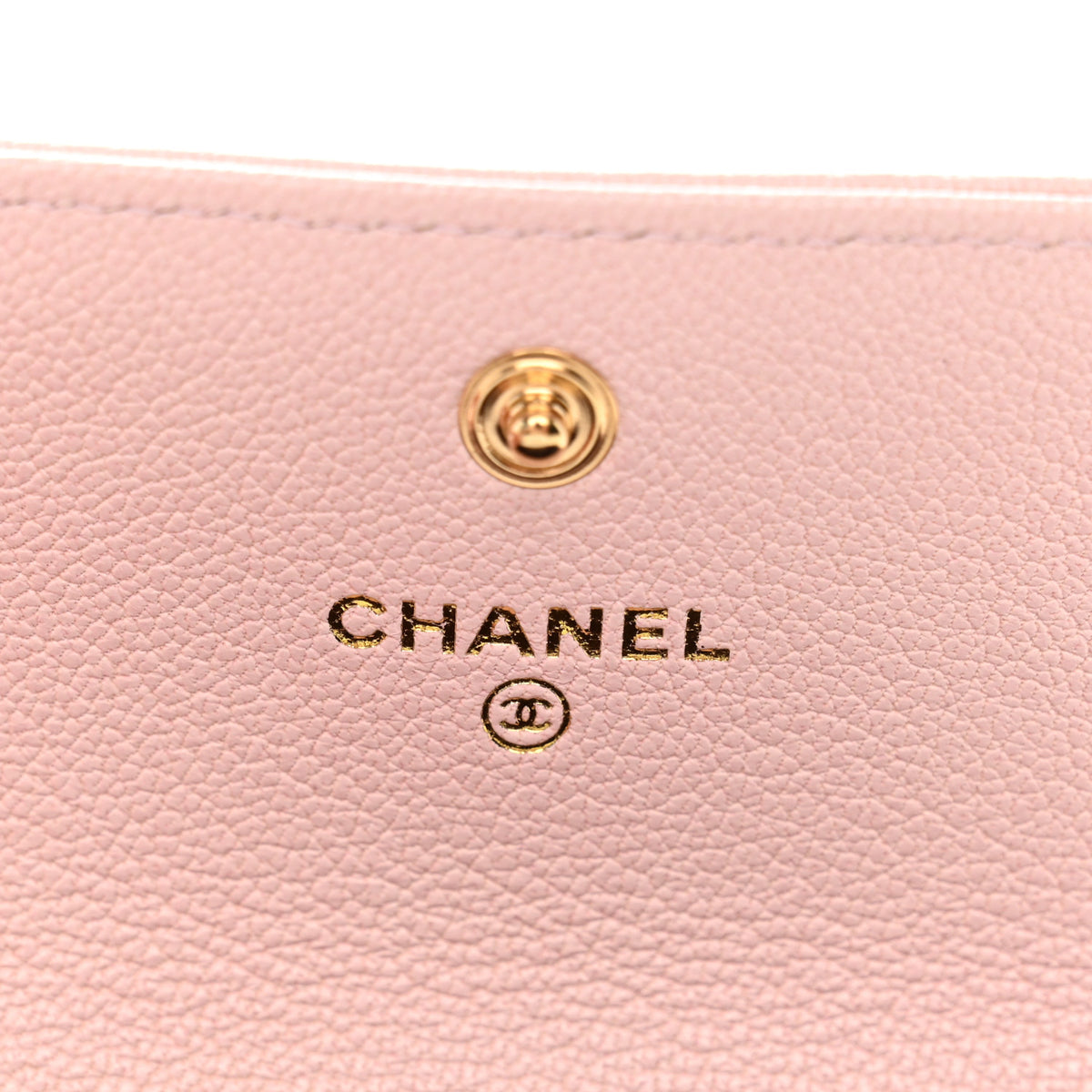 Chanel Grained Goatskin CC Apple Flap Card Holder Light Pink 6 of 9