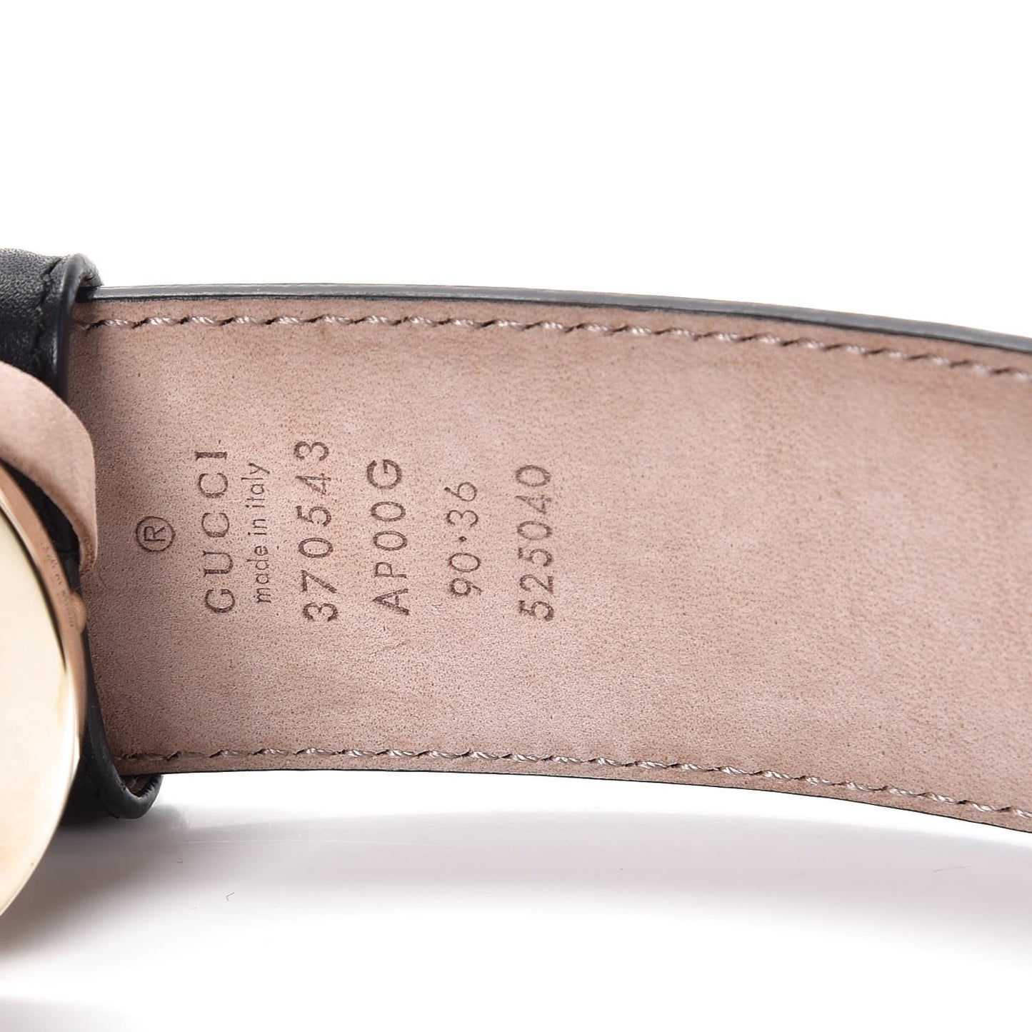 Calfskin Interlocking G 37mm Belt 90 36 Black