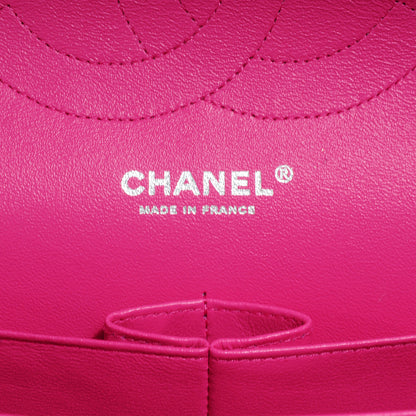 Chanel Iridescent Caviar Jumbo Double Flap Hot Pink 7 of 9