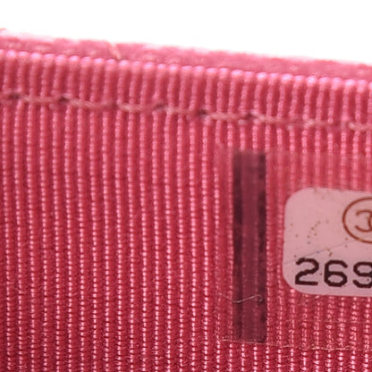 Chanel Caviar Quilted Card Flap Holder Pink 8 of 9