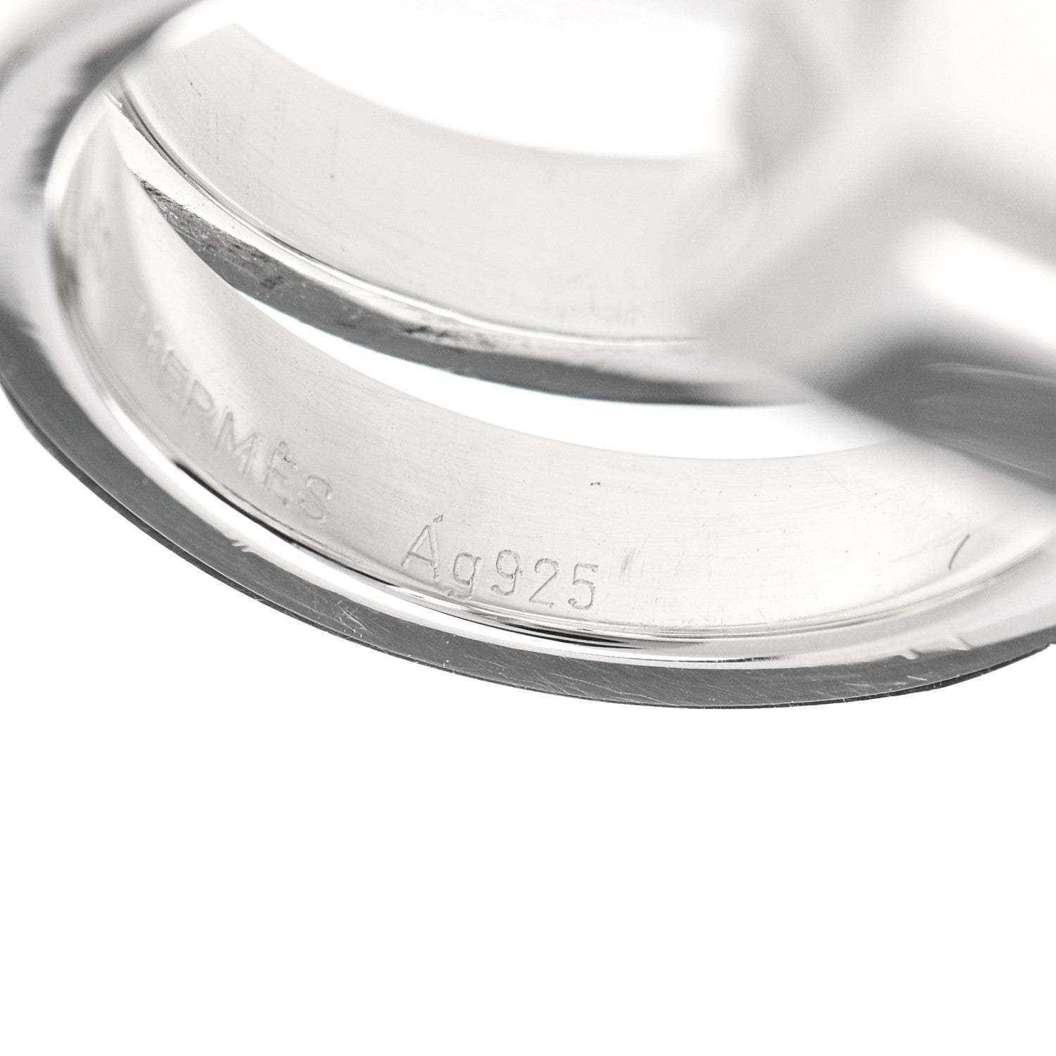 Hermes Sterling Silver Clou de Forge Ring 50 5.25 4 of 7