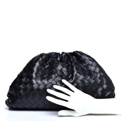 Bottega Veneta Nappa Maxi Intreccio The Pouch Oversized Clutch Black 2 of 10