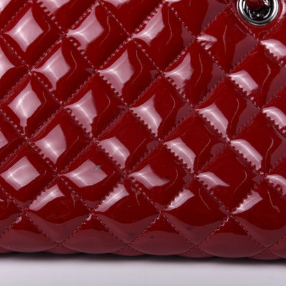 Chanel Patent Quilted Medium Just Mademoiselle Bowling Bag Red 14 of 16