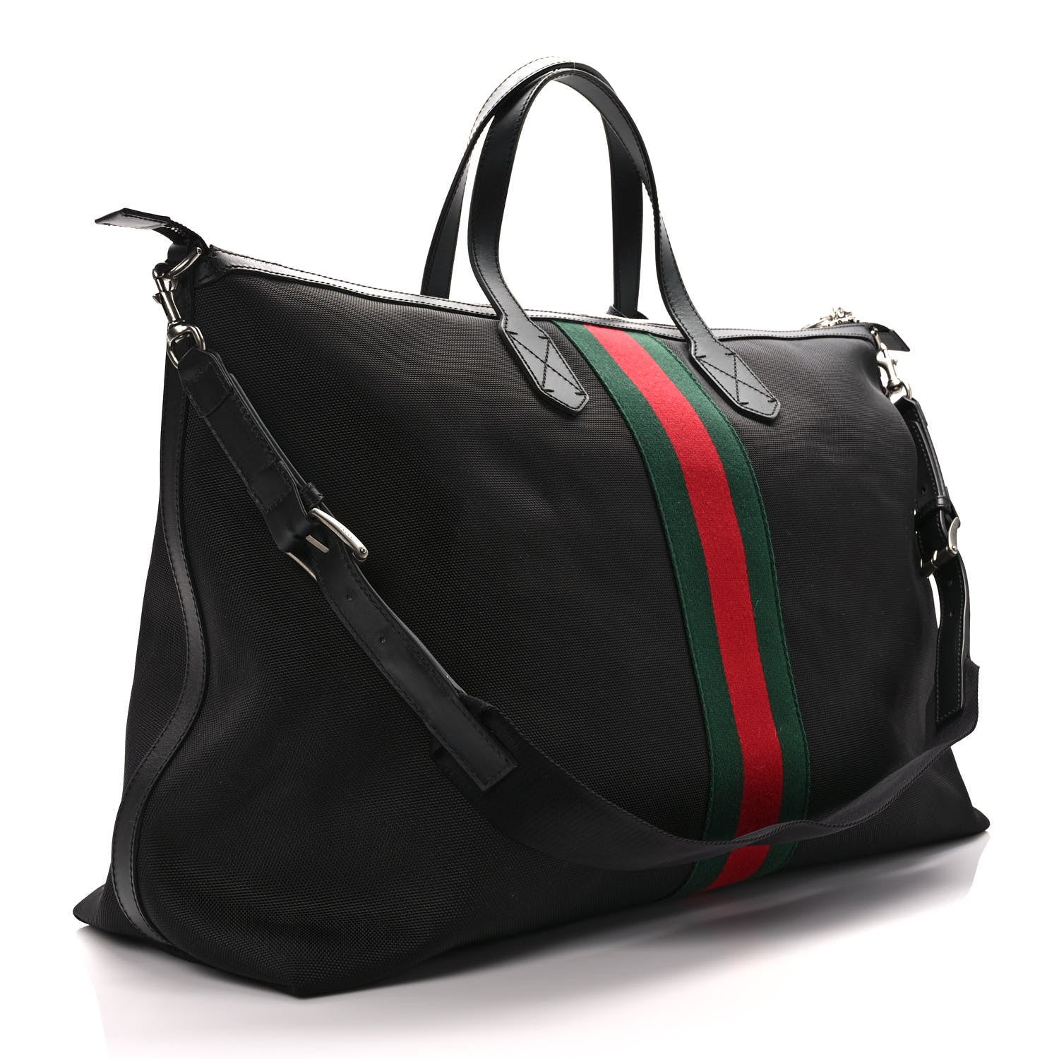 Gucci Techno Canvas Web Duffle Black 3 of 9