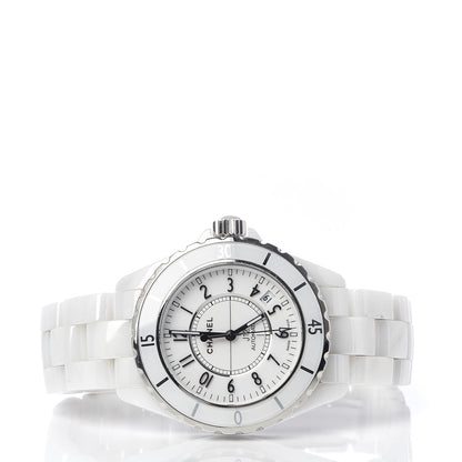 Chanel Stainless Steel Ceramic 38mm J12 Automatic Watch White 3 of 8