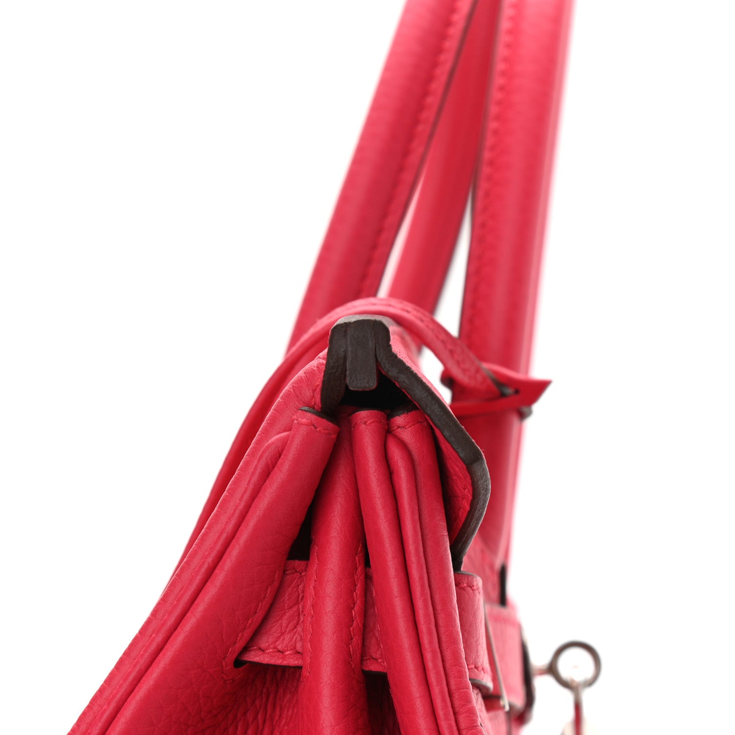 Hermes Taurillon Clemence Birkin 30 Rose Extreme 11 of 13