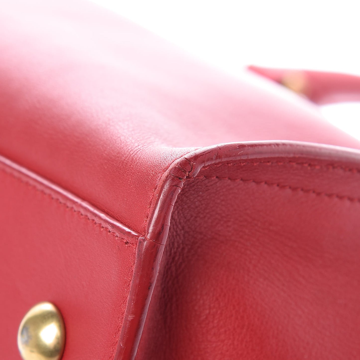 Calfskin Small Classic Y Cabas Rouge Orient