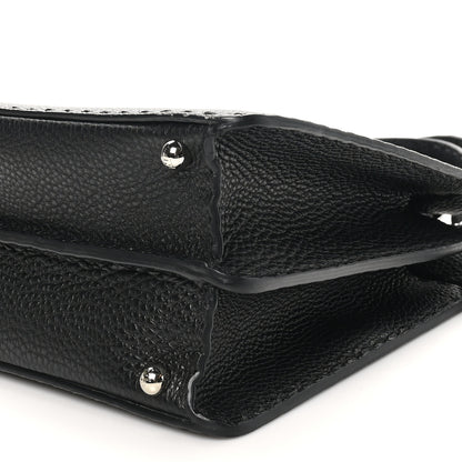 Fendi Cuoio Romano Selleria Chamois Medium Peekaboo I SEE U Satchel Black Camel Sunflower 10 of 11