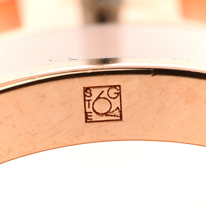 Hermes Rose Gold Lacquered Pop H Earrings Rose Dragee 5 of 6