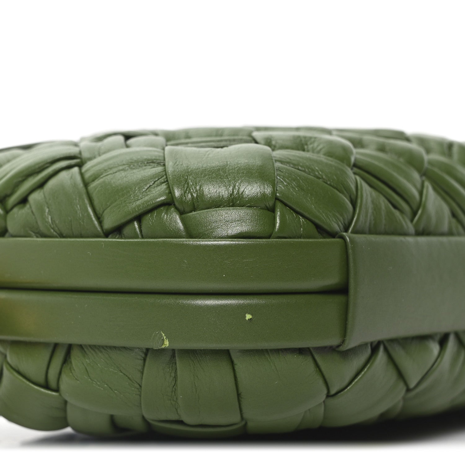 Bottega Veneta Calfskin Intrecciato Knot On Strap Avocado 8 of 9