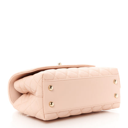 Chanel Caviar Quilted Mini Coco Handle Flap Light Pink 4 of 12