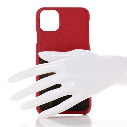 Louis Vuitton Calfskin Monogram iPhone 11 Pro Max Bumper Scarlet 2 of 14