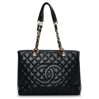 Chanel Caviar Quilted Grand Shopping Tote GST Black 1 of 11