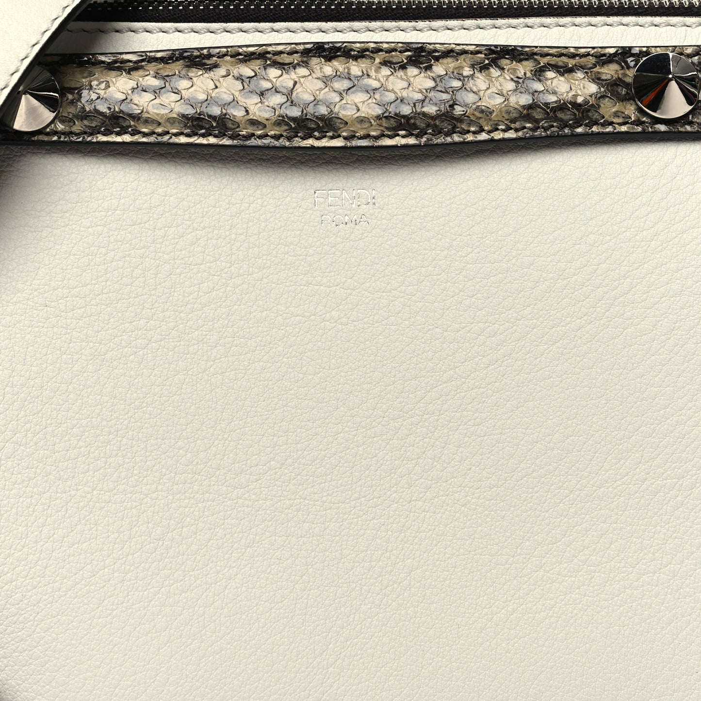 Vitello Dolce Elaphe Medium By The Way Boston Bag White Ice Multicolor