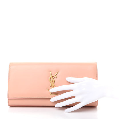 Saint Laurent Smooth Calfskin Cassandre Clutch Blush 2 of 7