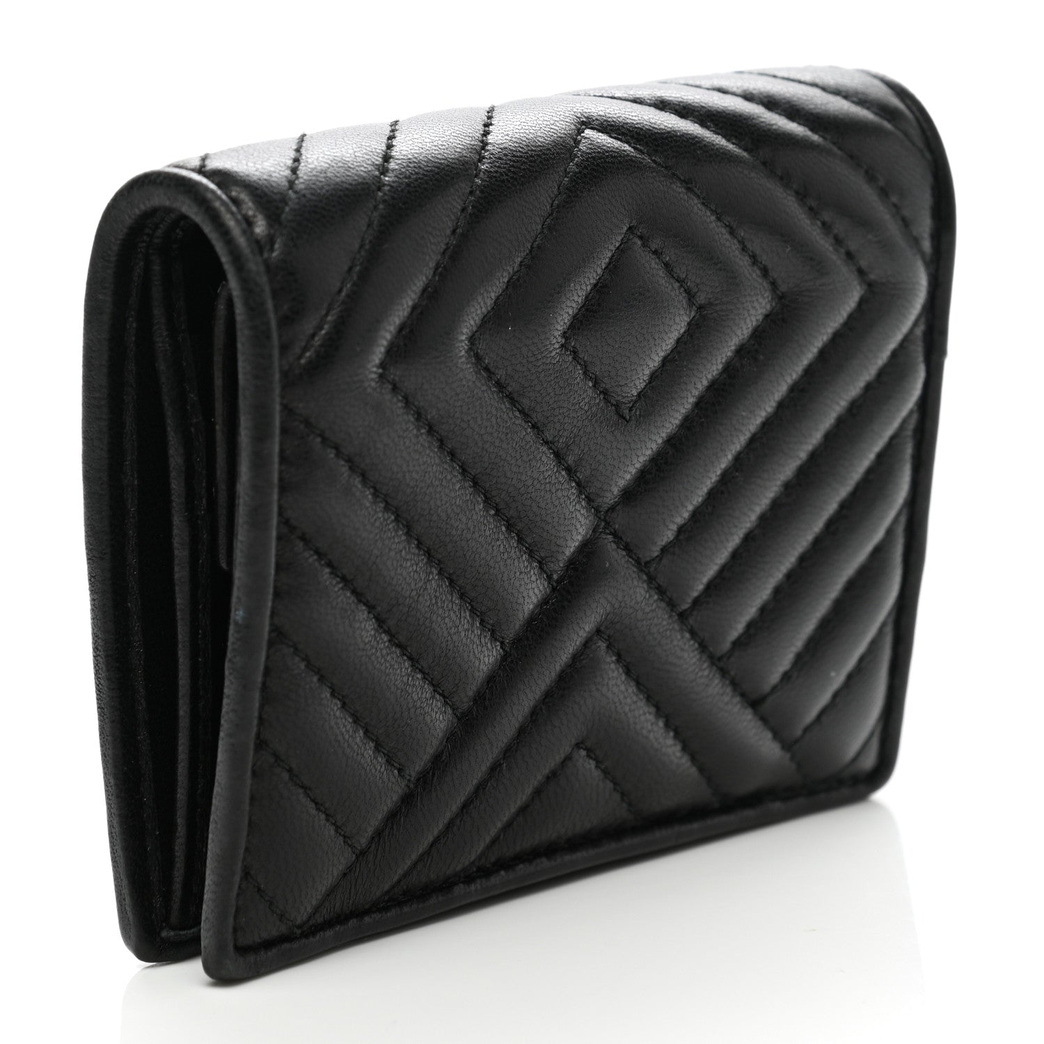 Prada Nappa Impunture Diagramme Wallet Black 3 of 9
