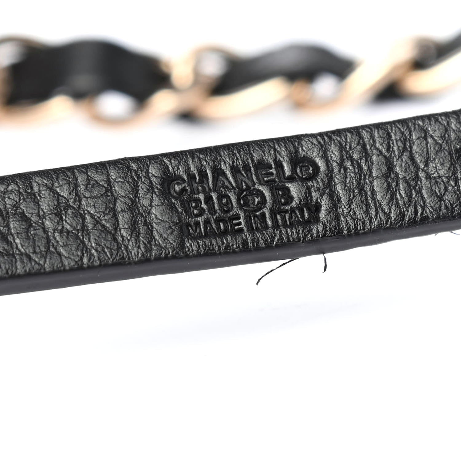 Chanel Lambskin CC Chain Belt 90 36 Black Gold 3 of 4
