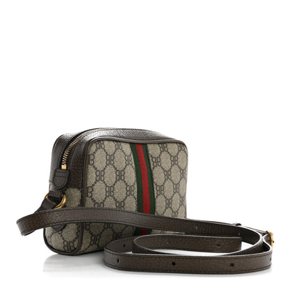 Gucci X BALENCIAGA BB Supreme Monogram Web Mini Ophidia Shoulder Bag Beige New Acero 3 of 12