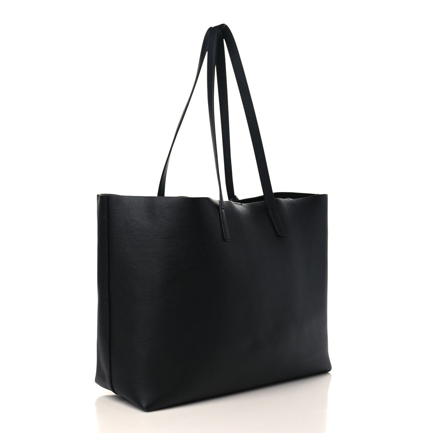 Saint Laurent Calfskin Large Shopping Tote Black 4 of 10