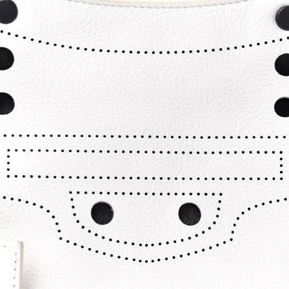 Balenciaga Veau Soyeux Perforated Blackout Hardware S City White 16 of 29