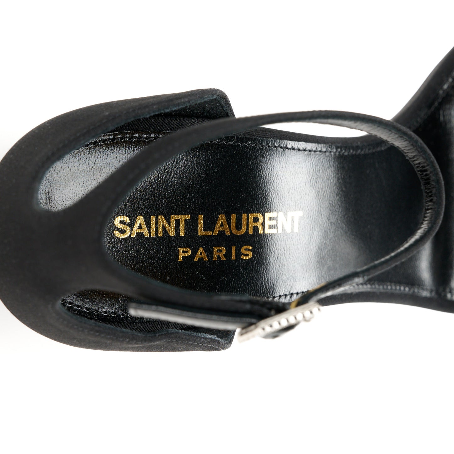 Crepe De Chine Opyum 110 Sandals 38.5 Black