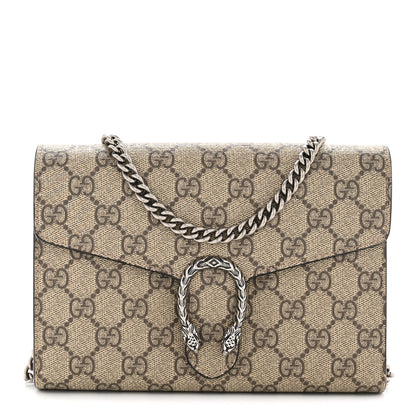Gucci GG Supreme Monogram Mini Dionysus Chain Wallet Beige Taupe Beige Taupe 2 of 37