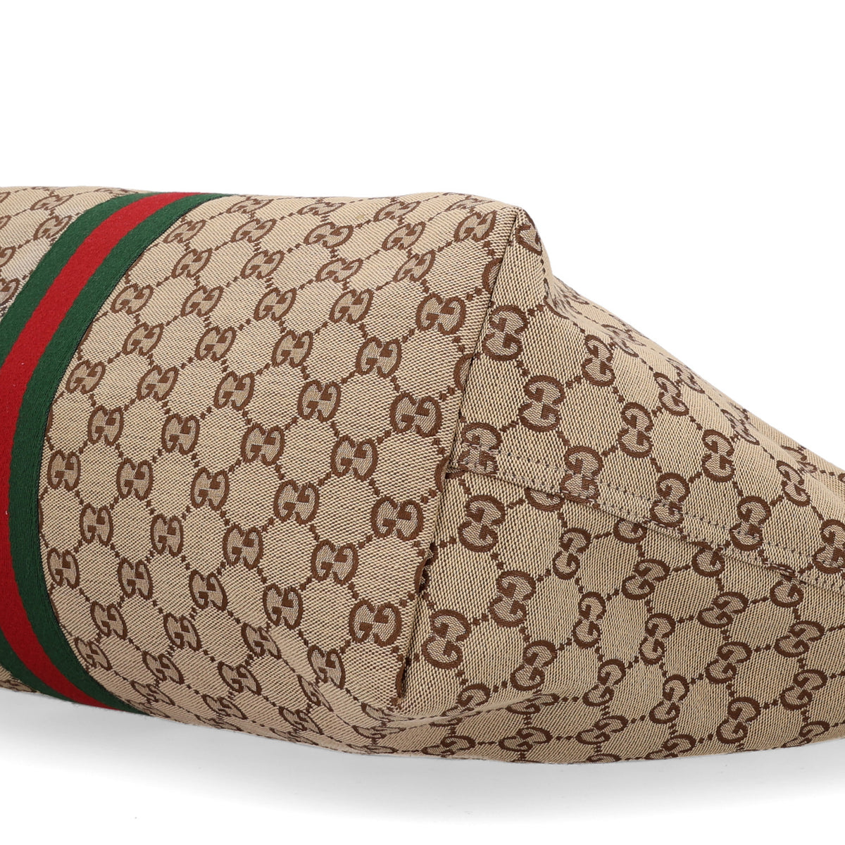 Gucci GG Monogram Web Large Giglio Tote Beige Brown 10 of 10