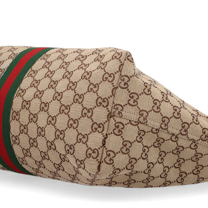 Gucci GG Monogram Web Large Giglio Tote Beige Brown 10 of 10