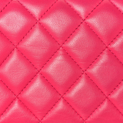 Chanel Lambskin Quilted Extra Mini Rectangular Flap Pink 18 of 18