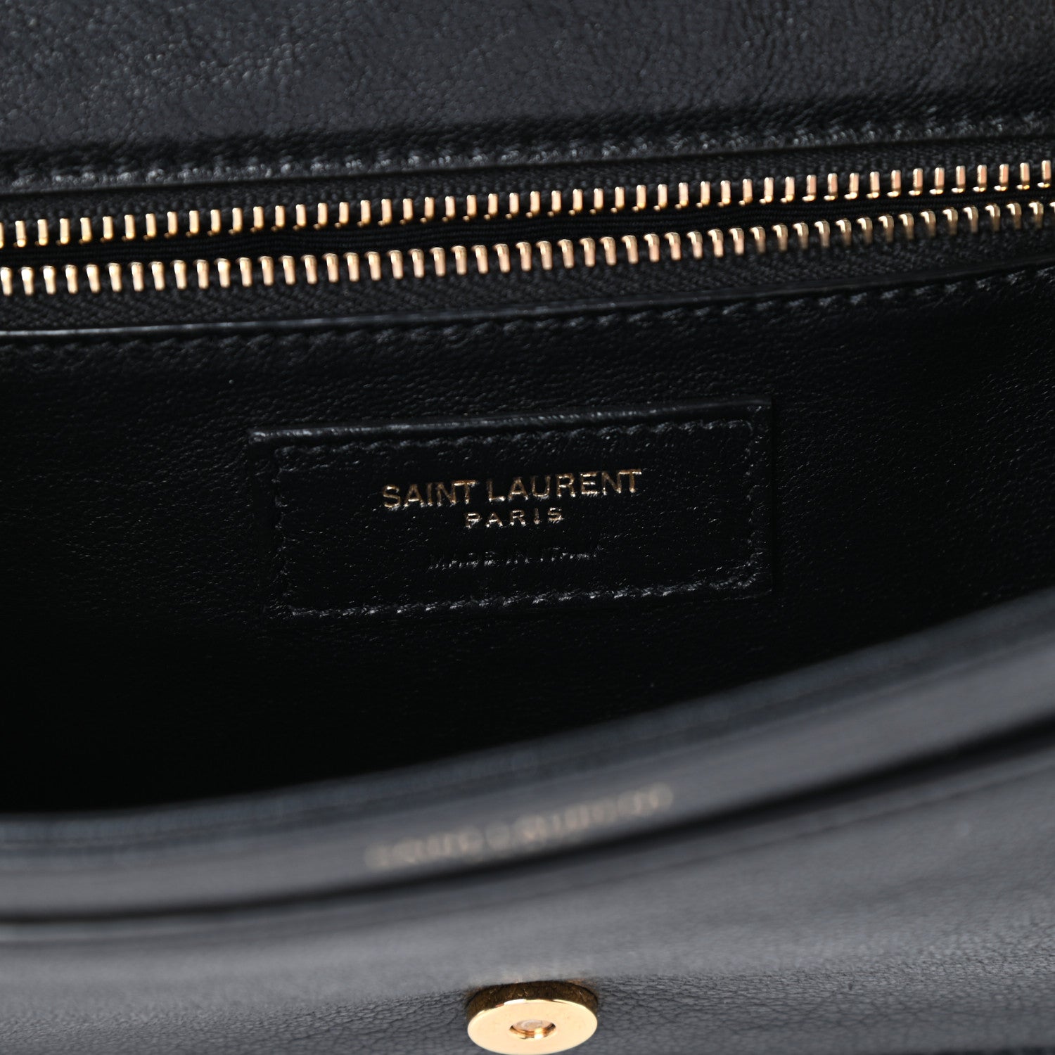 Saint Laurent Lambskin Matelasse Amalia Chain Shoulder Bag Black 6 of 9