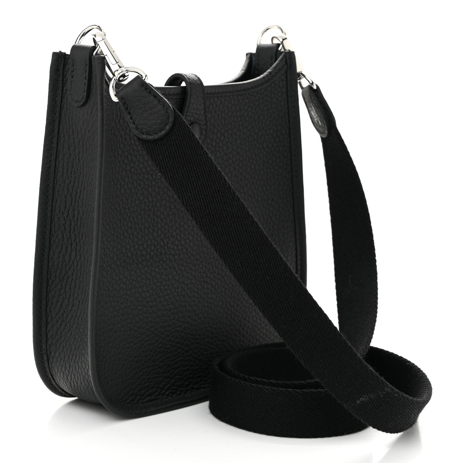 Hermes Taurillon Clemence Evelyne TPM Black 3 of 10