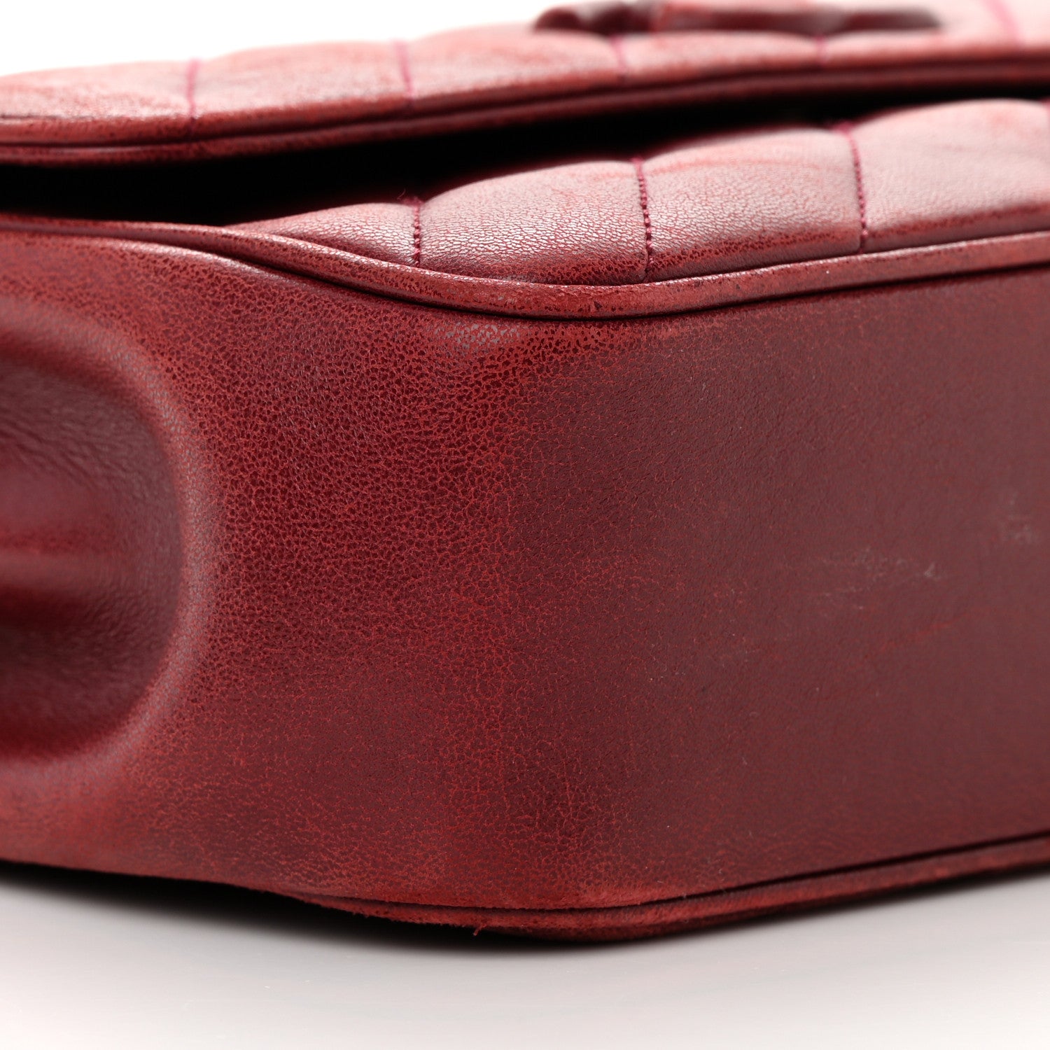 Chanel Lambskin Quilted Jumbo Coco Vintage Flap Burgundy 10 of 22