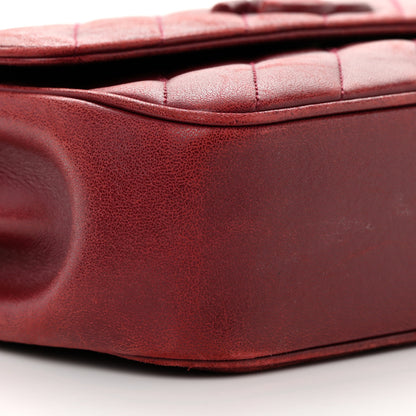 Chanel Lambskin Quilted Jumbo Coco Vintage Flap Burgundy 10 of 22