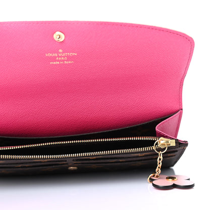 Louis Vuitton Monogram Bloom Flower Emilie Wallet Fuchsia 4 of 4
