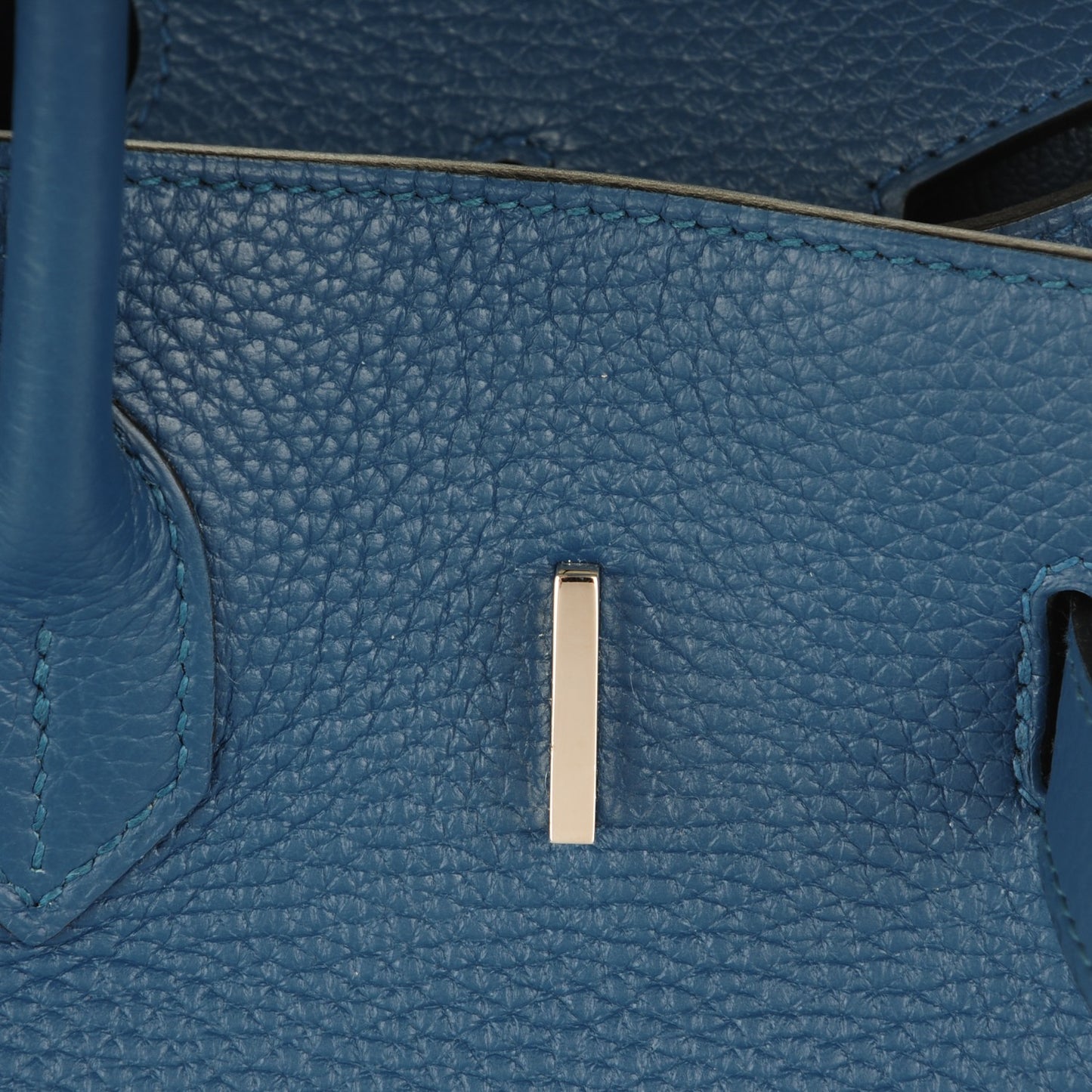 Taurillon Clemence Birkin 35 Bleu Thalassa