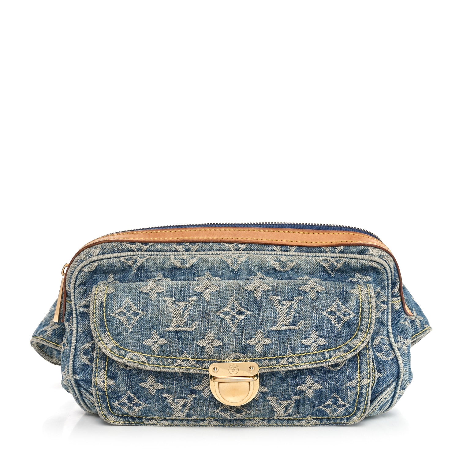 Louis Vuitton Monogram Denim Bum Bag Blue 1 of 10