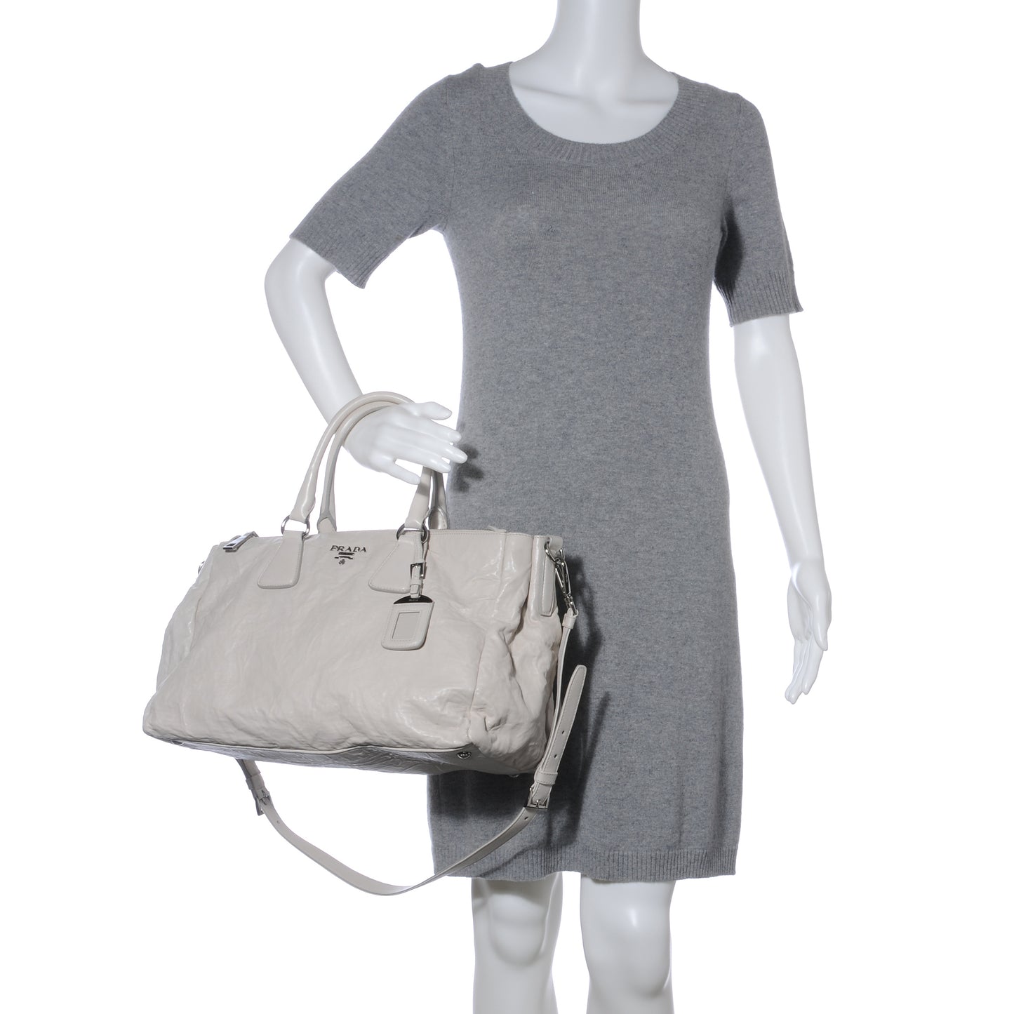 Nappa Antique Handbag Ghiaccio