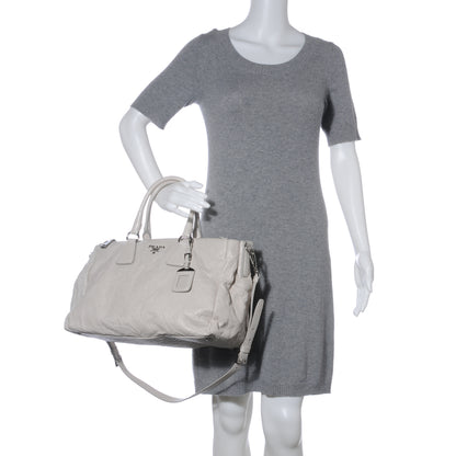 Prada Nappa Antique Handbag Ghiaccio 2 of 7