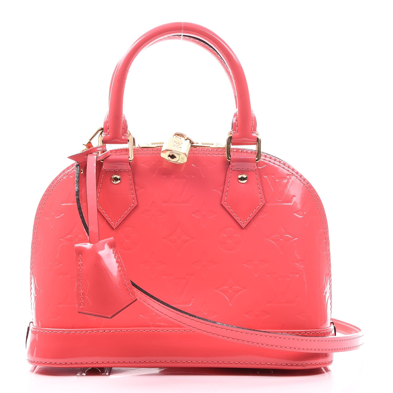 Louis Vuitton Vernis Alma BB Rose Litchi 1 of 7