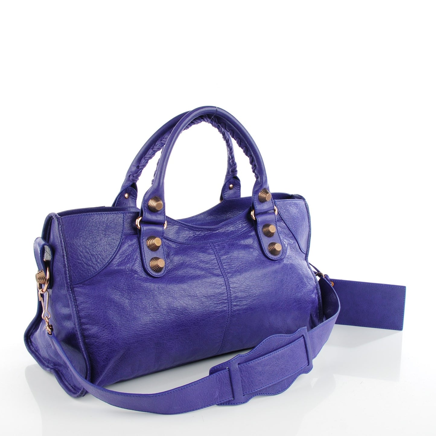 Agneau Giant 21 Rose Gold Hardware Part Time Bleu Lavande