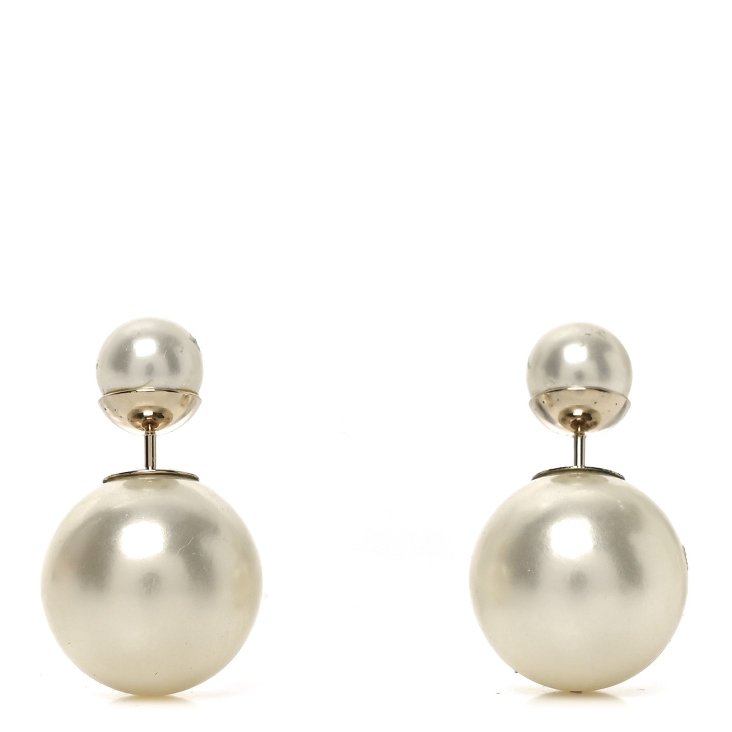 Pearl Mise En Dior Tribal Earrings Gold