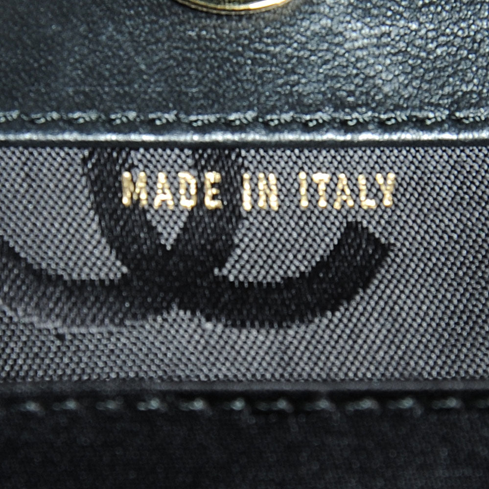 Lambskin CC Shopping Tote Black