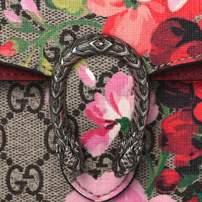 Gucci GG Supreme Monogram Blooms Super Mini Dionysus Shoulder Bag Beige Multicolor Dry Rose 7 of 12