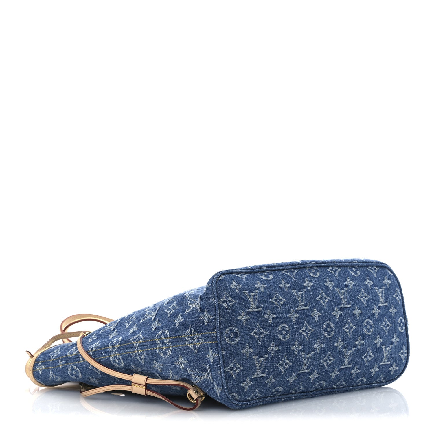 Louis Vuitton Monogram Denim Neo Neverfull MM Blue 5 of 10